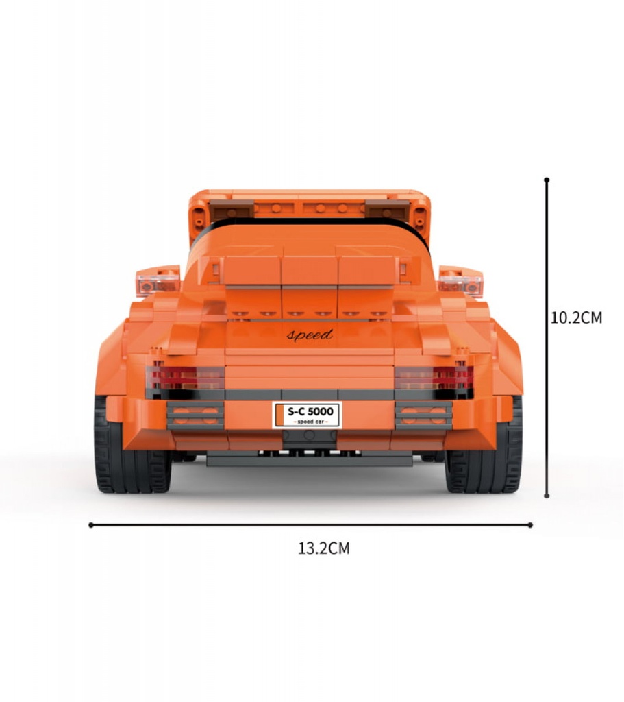 Carro Anaranjado Armable Tech-Storm 915pzs 6a+