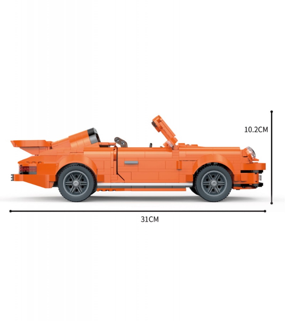 Carro Anaranjado Armable Tech-Storm 915pzs 6a+