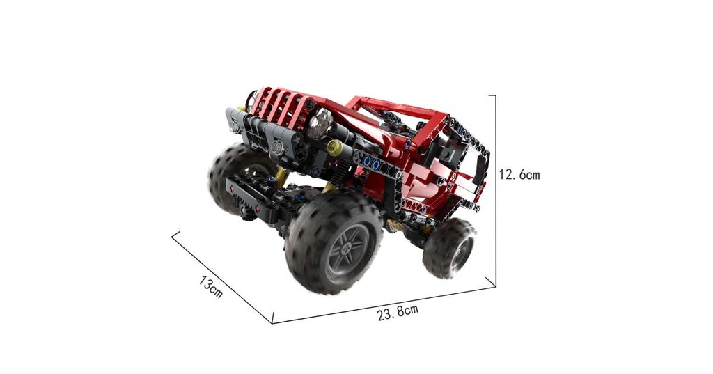 Carro Armable Rojo Tech-Storm 501pzs 6a+