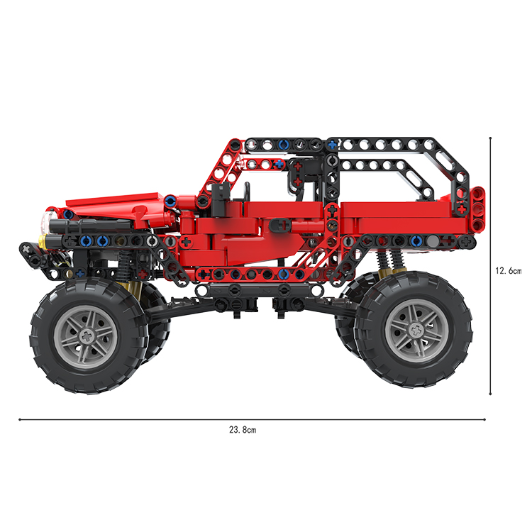 Carro Armable Rojo Tech-Storm 501pzs 6a+