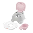 F-P Asiento Bacinilla Color Rosado/Blanco 3en1