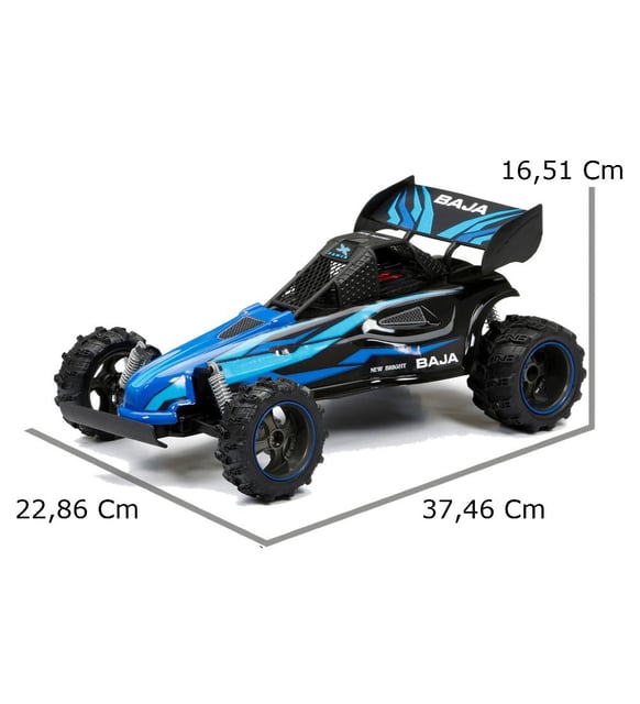 Carro R/C Baja Buggy Verde- Azul USB 6a+(440171)