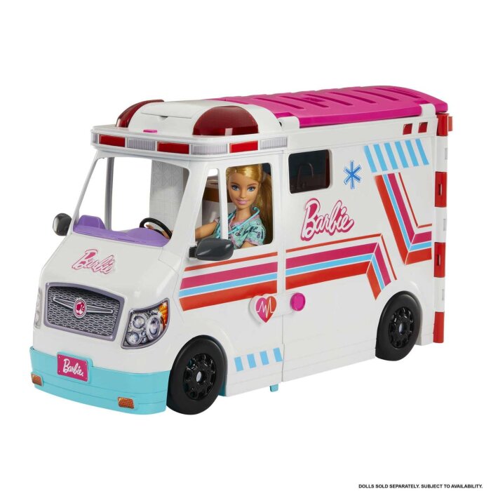 Barbie Clínica de cuidados Ambulancia-Hospital 3a+ ( No incluye muñeca )