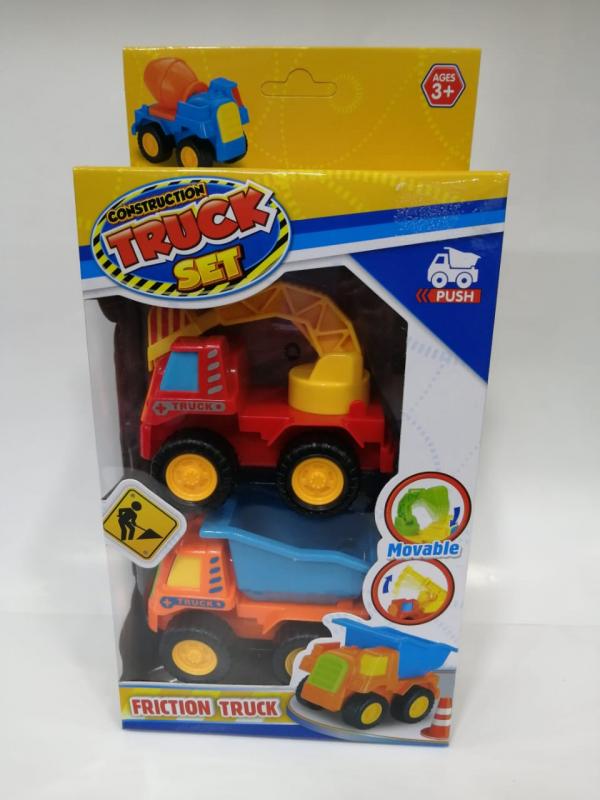 Mini Camiones de Construcción de Fricción Set/4 3a+ (437912)