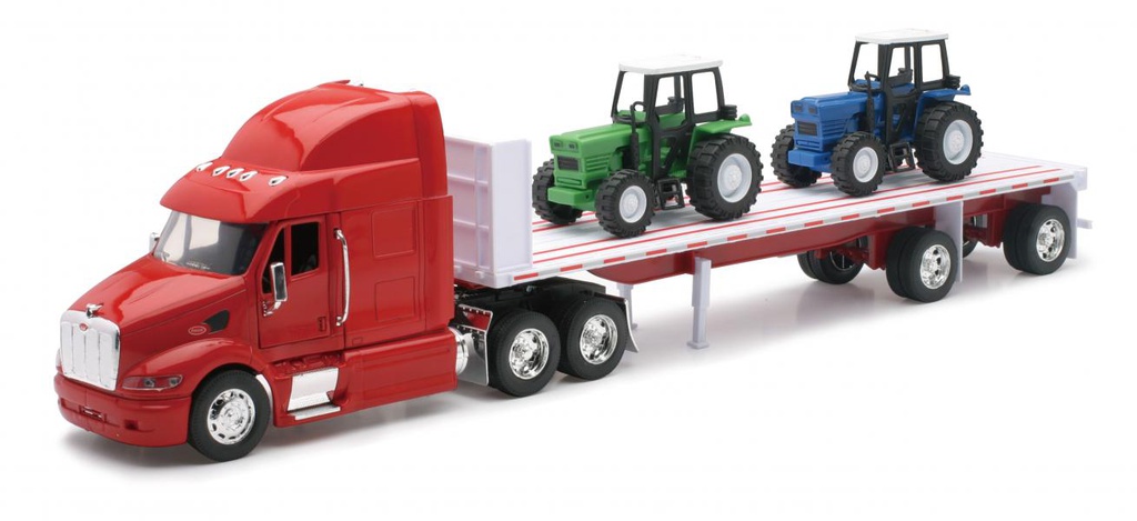 Trailer Peterbilt 387 con Tractores 1:32 8a+