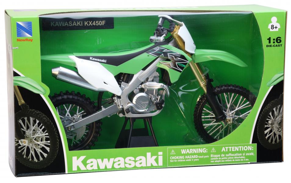 Motocicleta Kawasaki KX450F 1:6 8a+