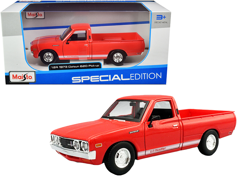 Carro Datsun 620 Pick-up Rojo 1973 Esc:1:24 3a+ (315223)