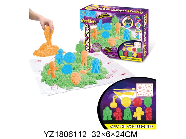 Arena Moldeable Magic Sand Súper Héroes 750g 3a+