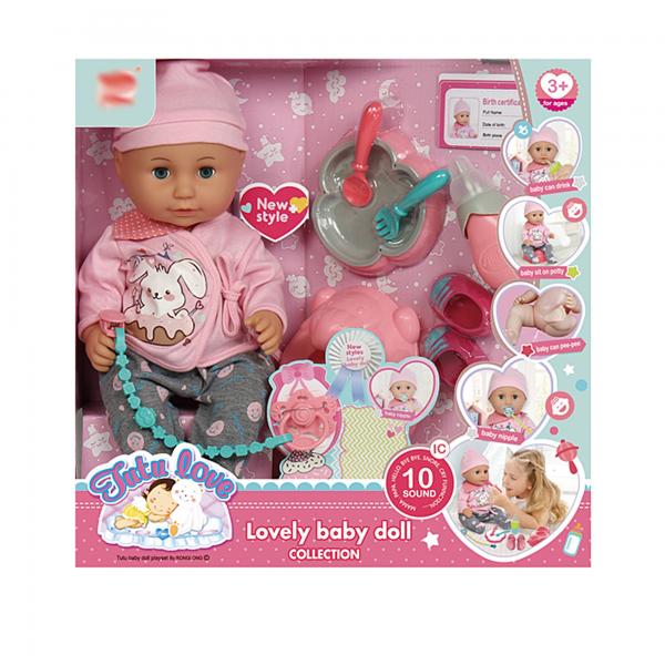 Bebé Lovely Tutu Love c/Accesorios 10 Sonidos 3a+(440608)