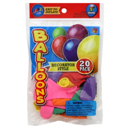 Globos P/Decorar 22cm Paq 20 8a+