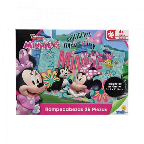 Rompecabezas Minnie 25pzs 4a+