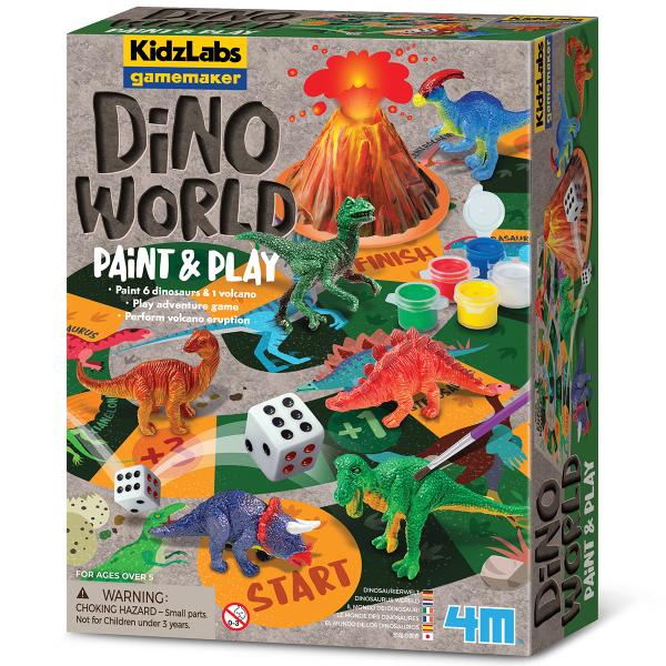 KidzLabs Mundo de Dinosaurios Pinta y Juega 5a+