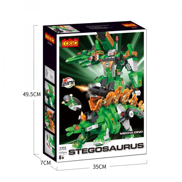 Robot Armable Stegosaurus Mecha Dino 2en1 547pzs 6a+