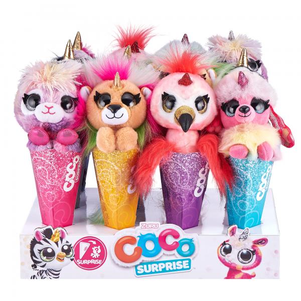 Peluche en Cono Coco Sorpresa Surt/6 Display/12 3a+