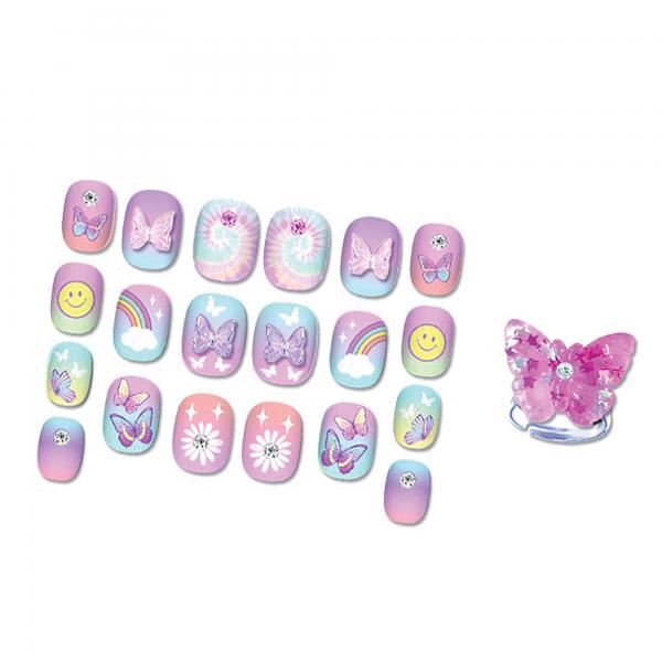 Uñas Pop Glamurosas Mariposas 5a+