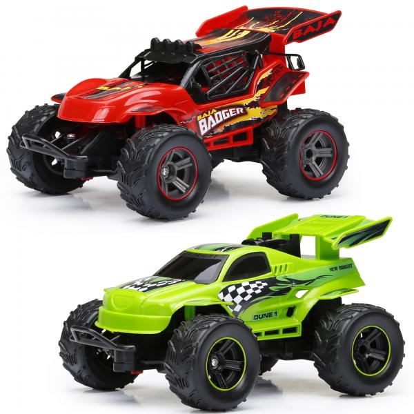 Carro R/C Buggy Baja Badger Surt/2 (Rojo-Verde) 3a+