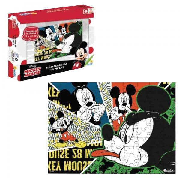 Rompecabezas Mickey Mouse 100pzs 6a+