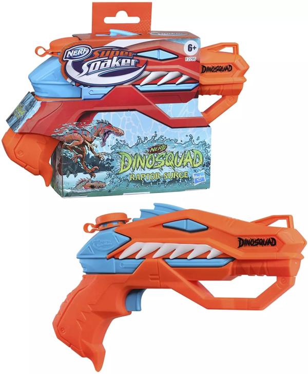 Lanzador Nerf Súper Soaker DinoSquad Raptor-Surge 6a+