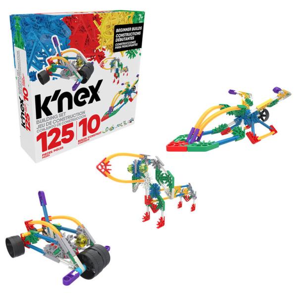 Vehiculos de Construcción K'nex 10en1  125pzs 7a+