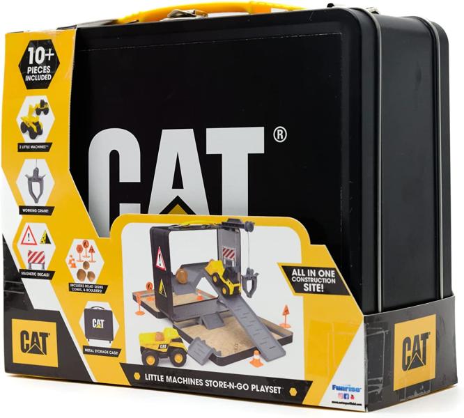 Caja Metálica Cat Portatil con Set de Construcción de 10 pzs 3a+