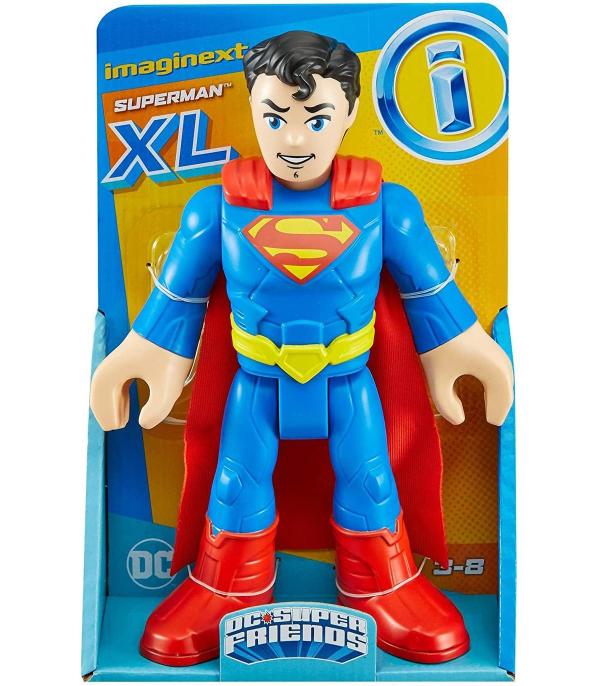 Figura Imaginext Súperman XL DC Súper Friends 3-8a