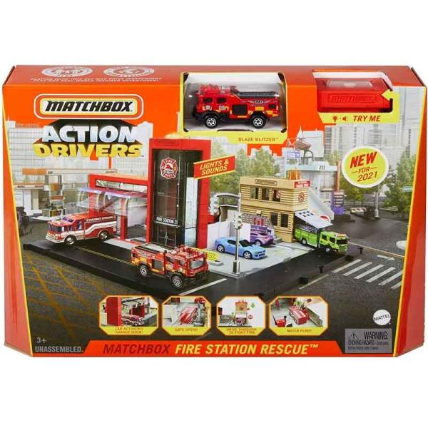 Matchbox Parqueo y Estación Rescate en Acción surt/2 3a+