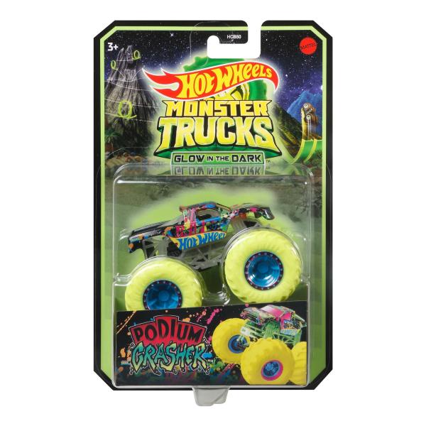 Hot Wheels -  Monster Trucks Glow in The Dark Escala 1:64  Surt/6 3a+