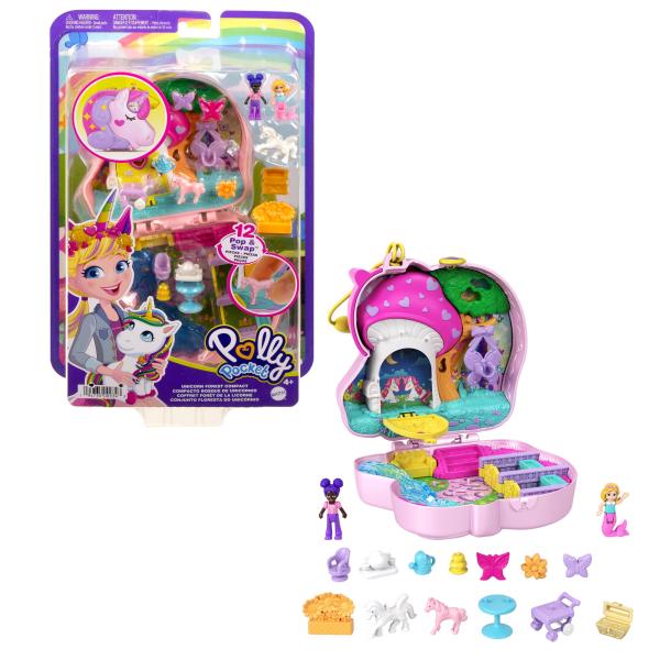 Polly Pocket Compacto Bosque de Unicornio 4a+