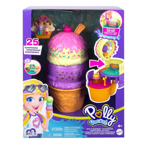 Polly Pocket Parque de Juegos Polly Sorpresas Forma de Helado 4a+