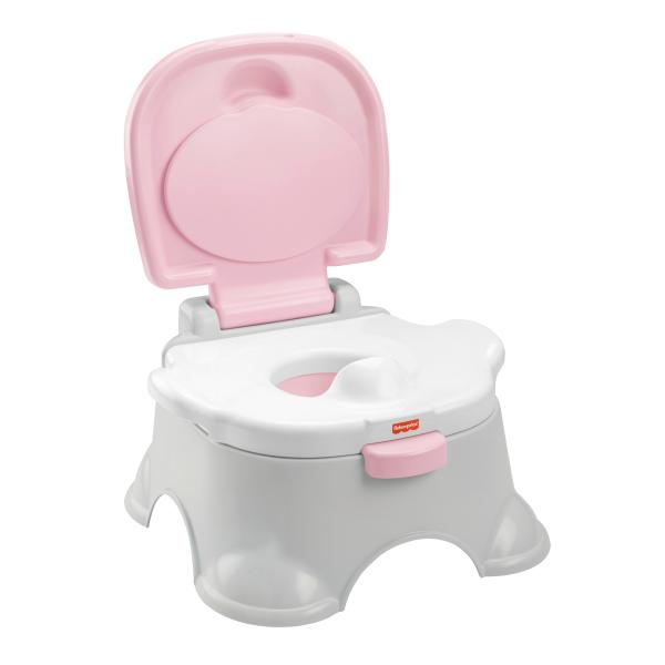 F-P Asiento Bacinilla Color Rosado/Blanco 3en1