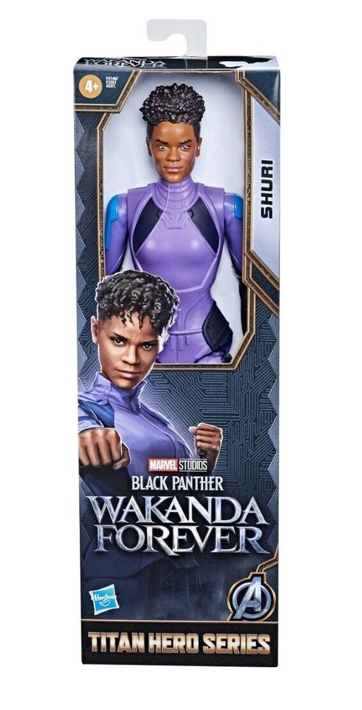 Figura Titan Hero Black Panter Wakanda Forever Surt/2( Shuri -Namor) 4a+