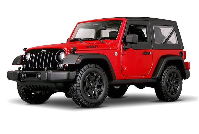 Carro DES 1971 2014 Jeep Wrangler Rojo Esc:1:18  3a+