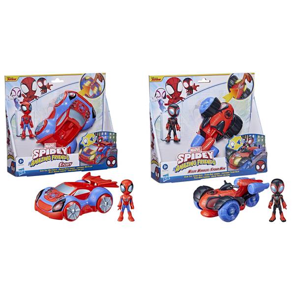 Vehiculos con Figuras,Luces y Sonidos  Spidey and Amazing Friends  Surt/2  3a+