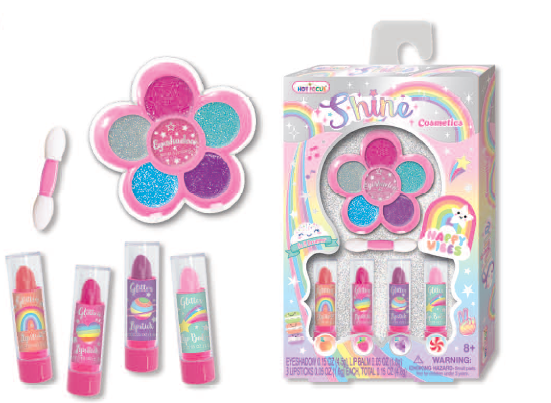 Set de Cosméticos Brillantes Arcoiris 8a+