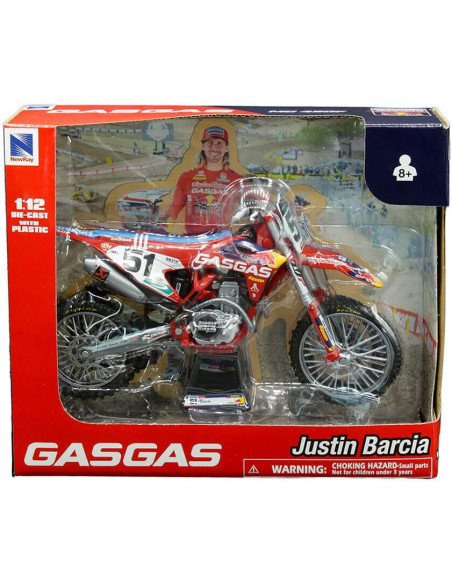 Motocicleta  GasGas MC450F  Justin Barcia 8a+ 1:12 Scale