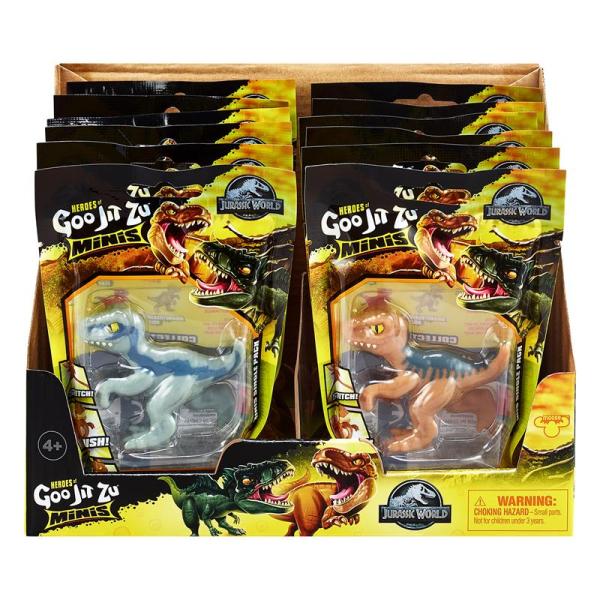 Figuras Goo Jit Zu Jurassic Worl  Dinosaurios Minis Displ/12 Surtido  4a+