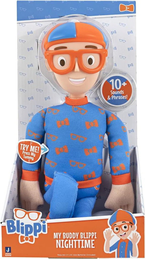 Peluche Blippi Hora de Dormir 3a+