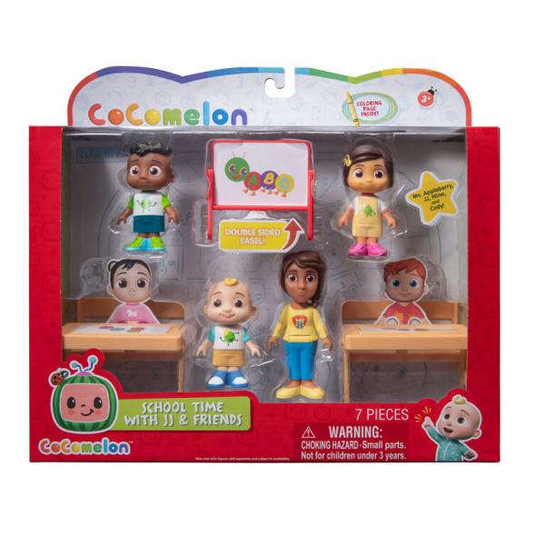 Cocomelon Set de Juego Hora De La Escuela Con JJ y Amigos 3a+