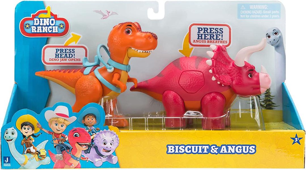 Figuras Dino Ranch Set/2 Biscuit  y Angus 3a+