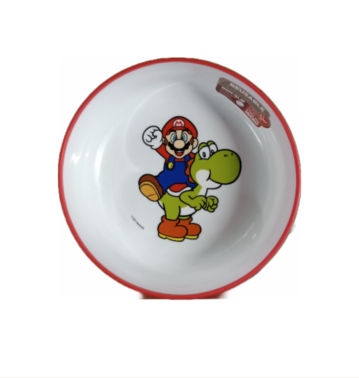 Plato Hondo Antideslizante Super Mario