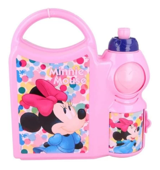 Sandwichera con Botella de Minnie Mouse 400ml