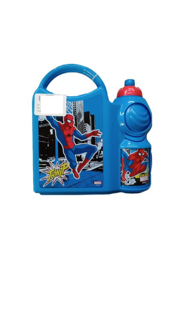 Sandwichera con Botella de Spider Man 400ml