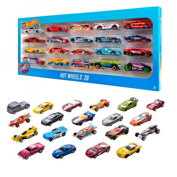 Hot Wheels - Carritos  Pack de 20 unds Surtido 3a+.