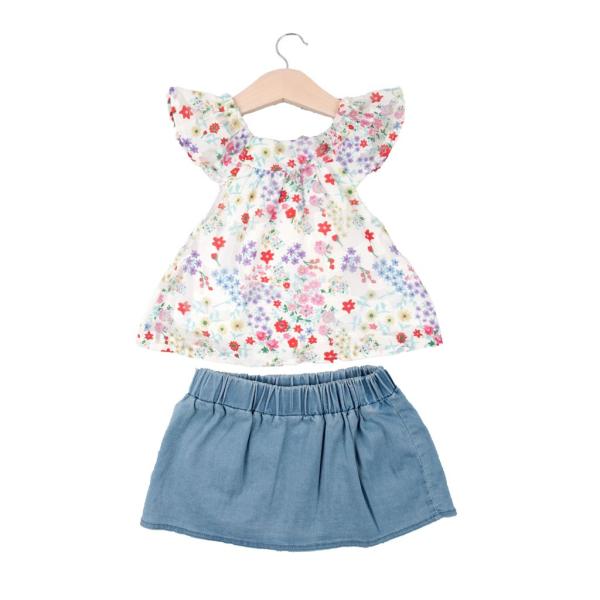 Conjunto de 2 Piezas de Flores Niña 6m (628717)