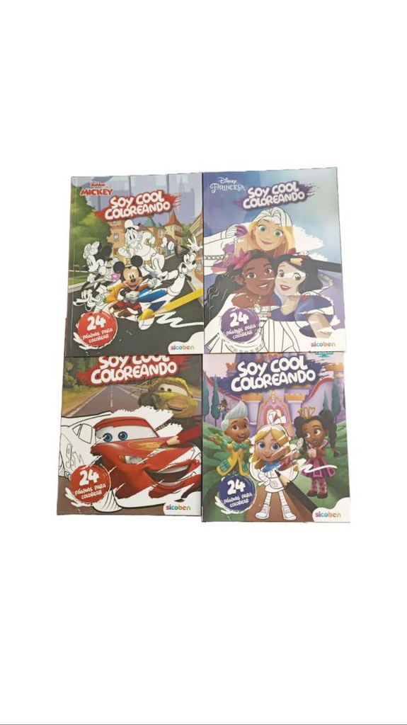 Libros Soy Cool Coloreando de Disney Surt/4 3a+