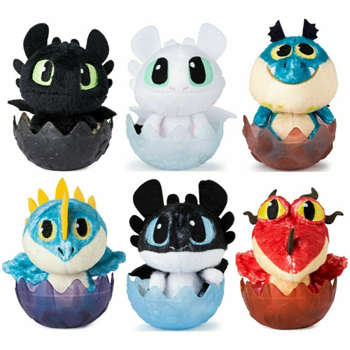 Peluches en Huevos de Entrenando a tu Dragon Disp/8 Surt/8 3a+