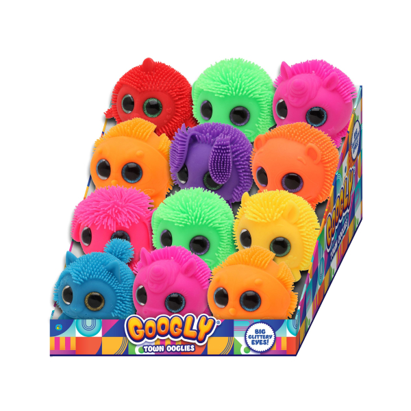 Bolas de Animales Googly Town  Display/12 Surtido 4a+