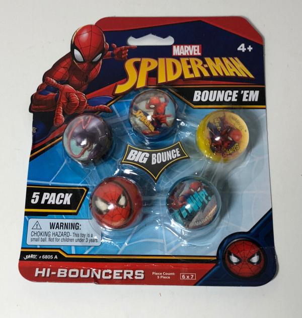 Set de 5 Bolas Saltarinas de Marvel Surt/2 (6805A-B)