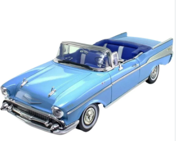 Carro 1:18 Checy Bel Air 1957 Celeste 8a+