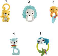 Fisher-Price Sonajeros Animales Divertidos Surt/5 3m+